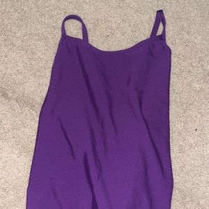 Purple Jolyn tie back suit